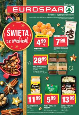 SPAR - gazetka promocyjna Gazetka Eurospar od poniedziałku 08.12 do wtorku 23.12
