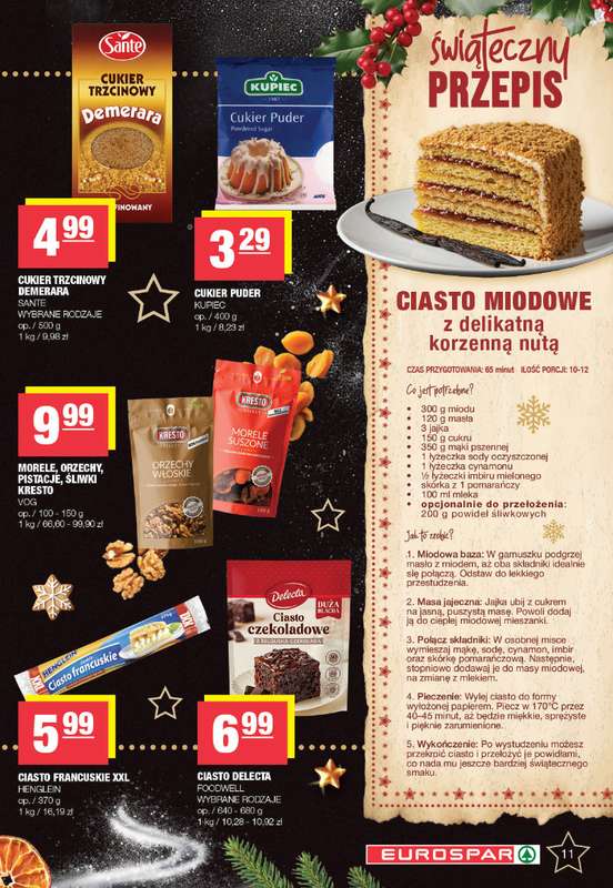 SPAR - gazetka promocyjna Gazetka Eurospar od poniedziałku 08.12 do wtorku 23.12 - strona 11