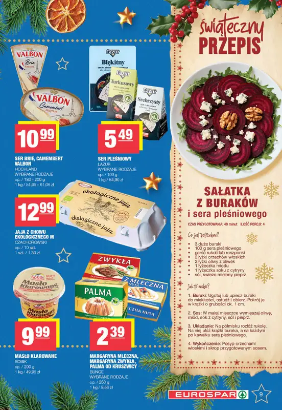 SPAR - gazetka promocyjna Gazetka Eurospar od poniedziałku 08.12 do wtorku 23.12 - strona 9