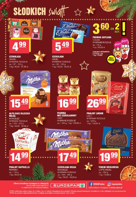 SPAR - gazetka promocyjna Gazetka Eurospar od poniedziałku 08.12 do wtorku 23.12 - strona 24