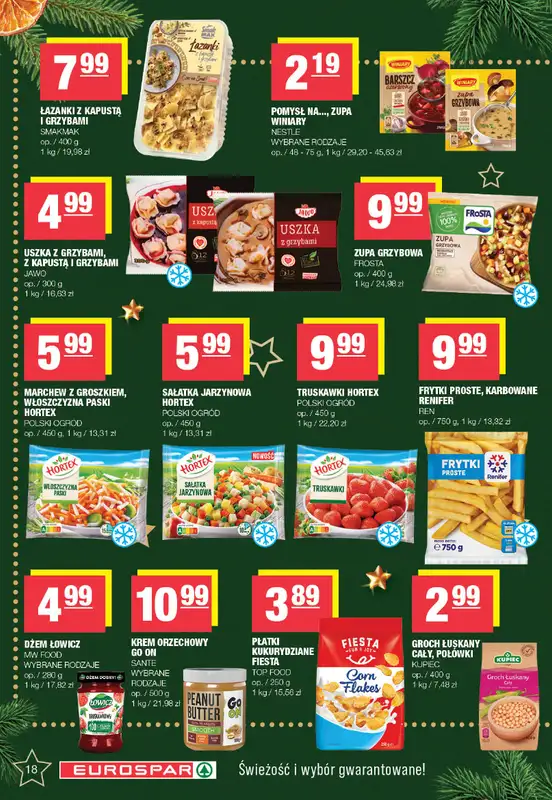 SPAR - gazetka promocyjna Gazetka Eurospar od poniedziałku 08.12 do wtorku 23.12 - strona 18
