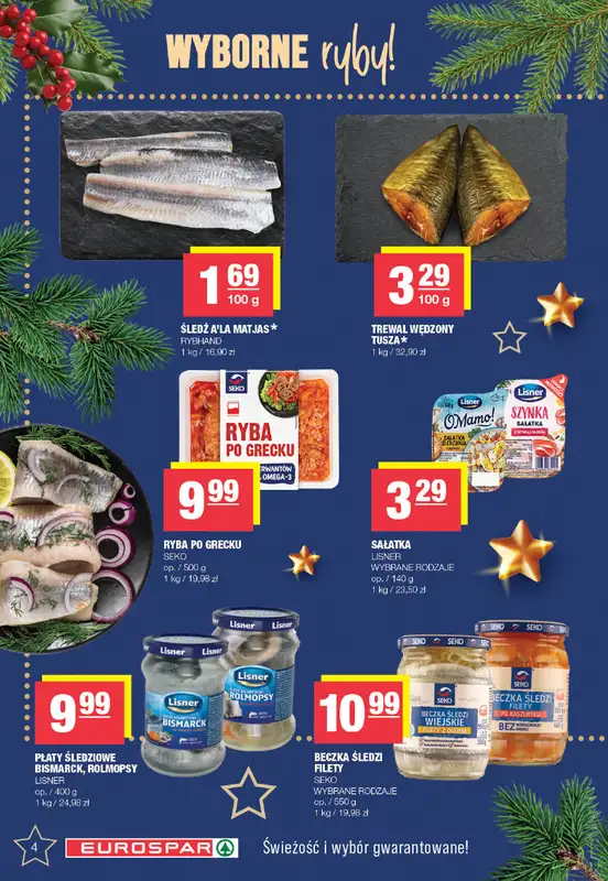 SPAR - gazetka promocyjna Gazetka Eurospar od poniedziałku 08.12 do wtorku 23.12 - strona 4