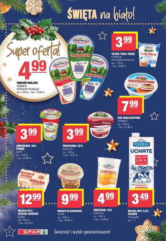 SPAR - gazetka promocyjna Gazetka Spar od poniedziałku 08.12 do wtorku 23.12 - strona 4
