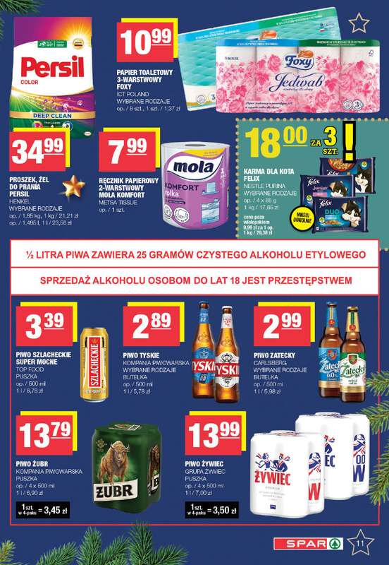 SPAR - gazetka promocyjna Gazetka Spar od poniedziałku 08.12 do wtorku 23.12 - strona 11
