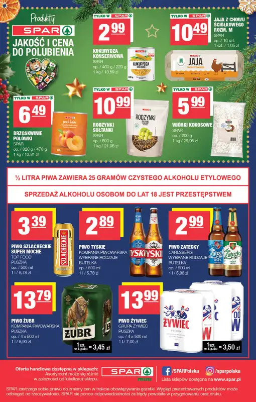 SPAR - gazetka promocyjna Gazetka Spar Mini od poniedziałku 08.12 do wtorku 23.12 - strona 4