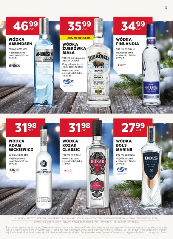 Stokrotka - gazetka promocyjna W dobrym smaku od czwartku 04.12 do środy 07.01 - strona 3