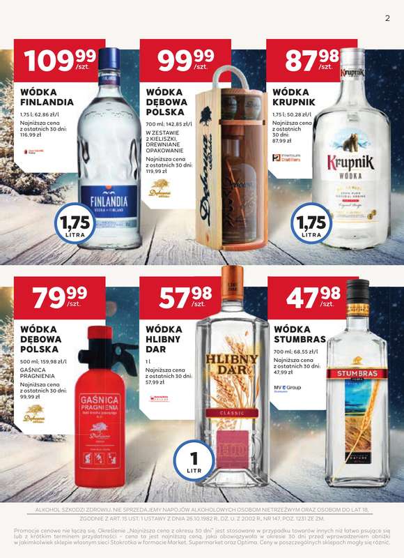 Stokrotka - gazetka promocyjna W dobrym smaku od czwartku 04.12 do środy 07.01 - strona 2