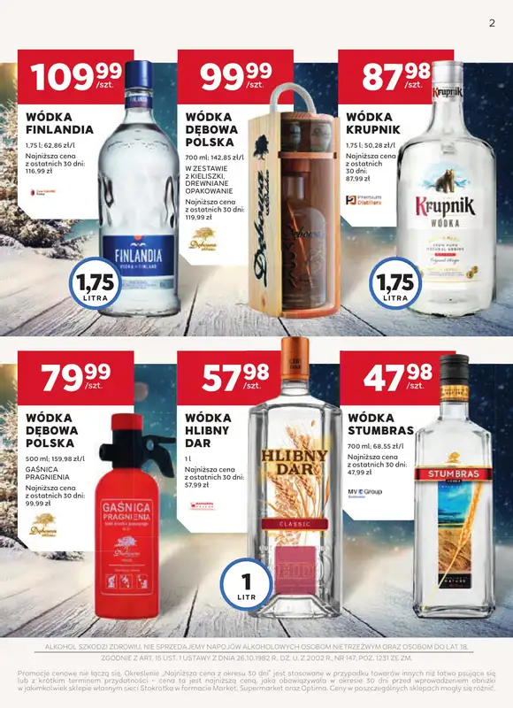Stokrotka - gazetka promocyjna W dobrym smaku od czwartku 04.12 do środy 07.01 - strona 2