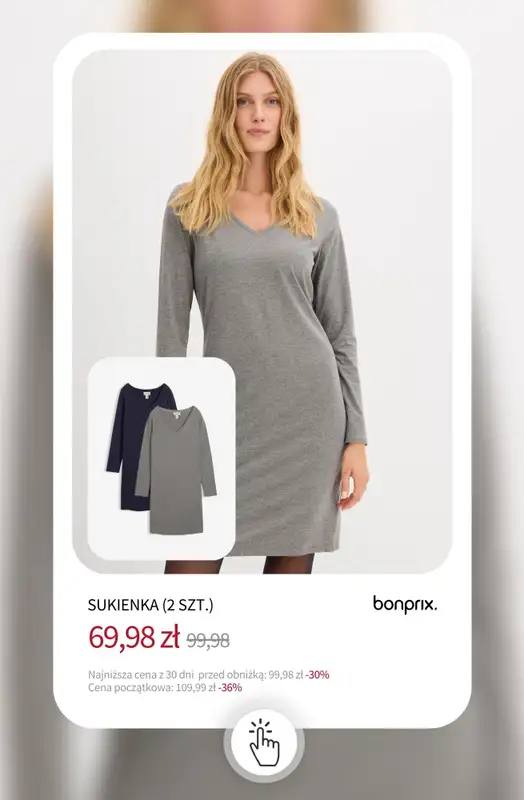 bonprix - gazetka promocyjna Sukienki na wyprzedaży - od 39,99 zł od środy 03.12 do wtorku 09.12 - strona 3