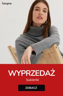bonprix - gazetka promocyjna Sukienki na wyprzedaży - od 39,99 zł od środy 03.12 do wtorku 09.12