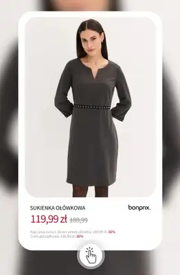 bonprix - gazetka promocyjna Sukienki na wyprzedaży - od 39,99 zł od środy 03.12 do wtorku 09.12 - strona 13