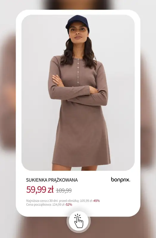 bonprix - gazetka promocyjna Sukienki na wyprzedaży - od 39,99 zł od środy 03.12 do wtorku 09.12 - strona 16