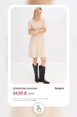 bonprix - gazetka promocyjna Sukienki na wyprzedaży - od 39,99 zł od środy 03.12 do wtorku 09.12 - strona 18