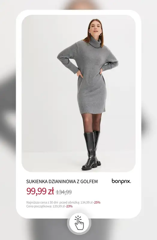 bonprix - gazetka promocyjna Sukienki na wyprzedaży - od 39,99 zł od środy 03.12 do wtorku 09.12 - strona 2