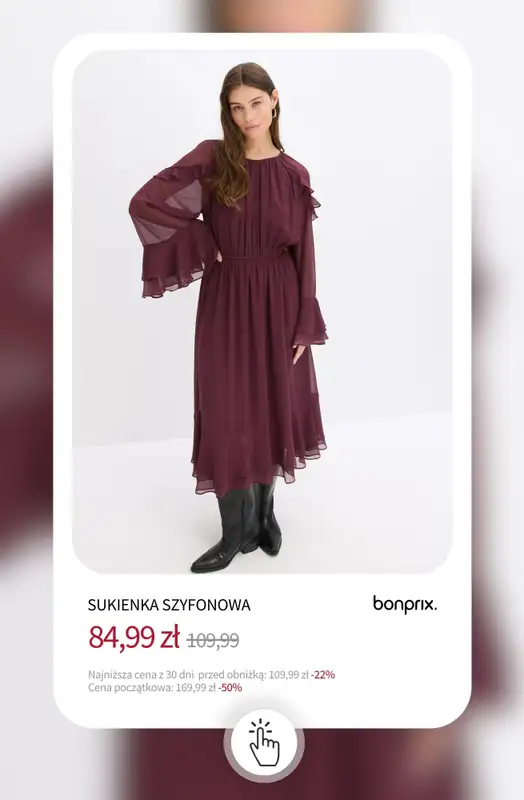 bonprix - gazetka promocyjna Sukienki na wyprzedaży - od 39,99 zł od środy 03.12 do wtorku 09.12 - strona 9