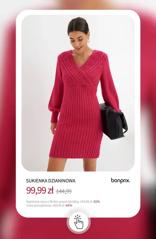 bonprix - gazetka promocyjna Sukienki na wyprzedaży - od 39,99 zł od środy 03.12 do wtorku 09.12 - strona 15