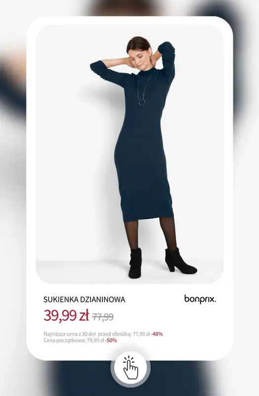 bonprix - gazetka promocyjna Sukienki na wyprzedaży - od 39,99 zł od środy 03.12 do wtorku 09.12 - strona 7