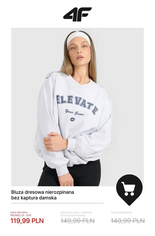 4F - gazetka promocyjna Nowa kolekcja Sportstyle damska od środy 03.12  - strona 2