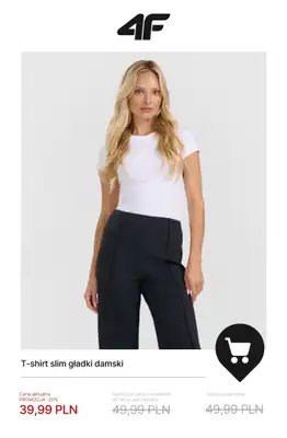 4F - gazetka promocyjna Nowa kolekcja Sportstyle damska od środy 03.12  - strona 4
