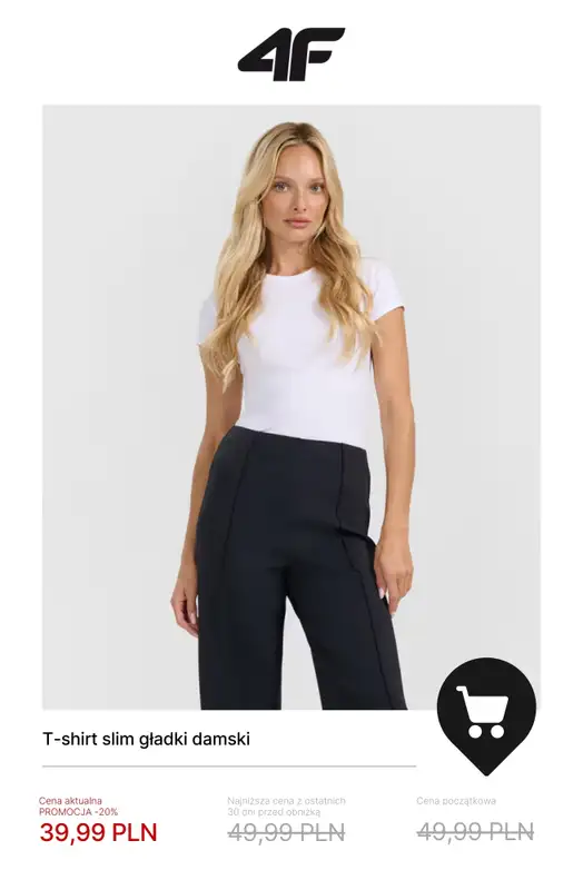 4F - gazetka promocyjna Nowa kolekcja Sportstyle damska od środy 03.12  - strona 4