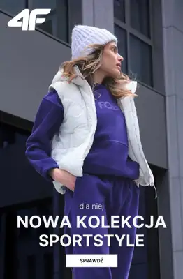 4F - gazetka promocyjna Nowa kolekcja Sportstyle damska od środy 03.12 