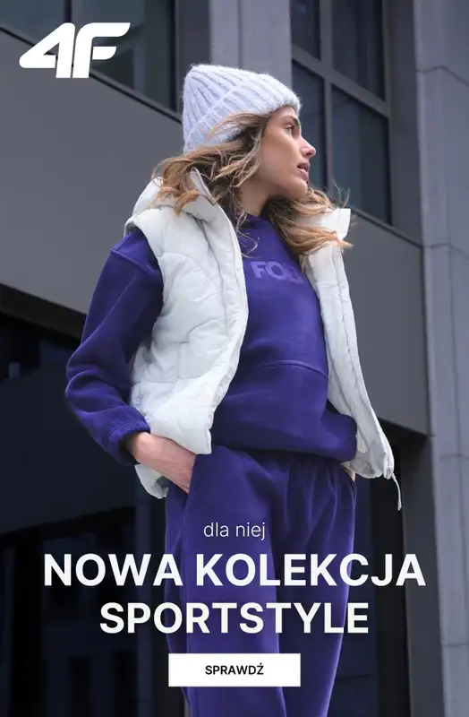 4F - gazetka promocyjna Nowa kolekcja Sportstyle damska od środy 03.12 