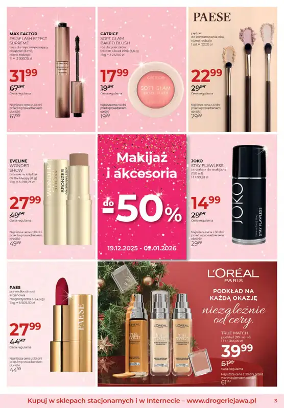 Drogerie Jawa - gazetka promocyjna Gazetka od czwartku 04.12 do piątku 02.01 - strona 3