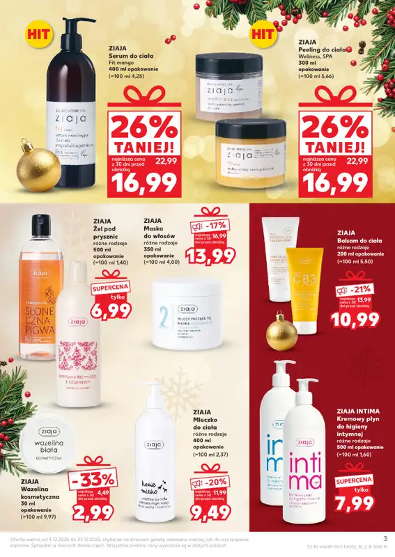 Kaufland - gazetka promocyjna Oferta Kaufland - Świąteczna Drogeria od czwartku 04.12 do wtorku 23.12 - strona 3