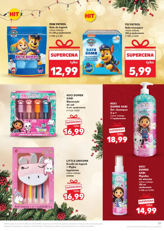 Kaufland - gazetka promocyjna Oferta Kaufland - Świąteczna Drogeria od czwartku 04.12 do wtorku 23.12 - strona 17