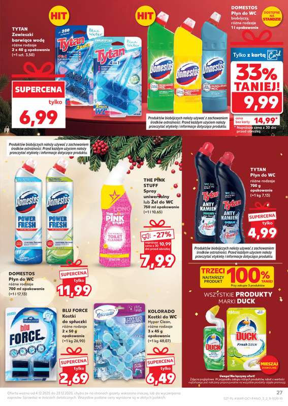 Kaufland - gazetka promocyjna Oferta Kaufland - Świąteczna Drogeria od czwartku 04.12 do wtorku 23.12 - strona 27
