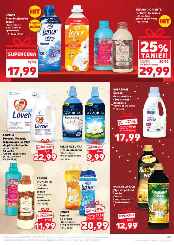 Kaufland - gazetka promocyjna Oferta Kaufland - Świąteczna Drogeria od czwartku 04.12 do wtorku 23.12 - strona 35