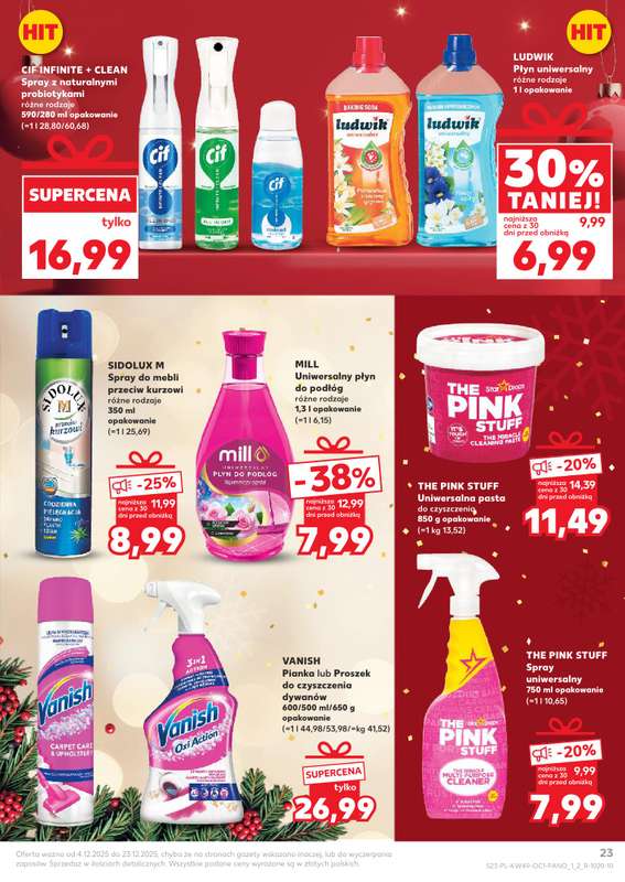 Kaufland - gazetka promocyjna Oferta Kaufland - Świąteczna Drogeria od czwartku 04.12 do wtorku 23.12 - strona 23