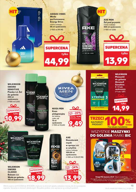 Kaufland - gazetka promocyjna Oferta Kaufland - Świąteczna Drogeria od czwartku 04.12 do wtorku 23.12 - strona 15