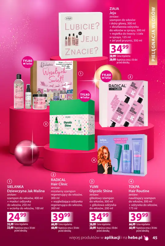 Hebe - gazetka promocyjna Katalog prezentów od środy 03.12 do środy 24.12 - strona 45