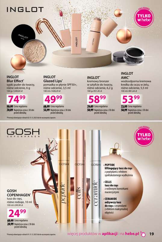 Hebe - gazetka promocyjna Katalog prezentów od środy 03.12 do środy 24.12 - strona 19