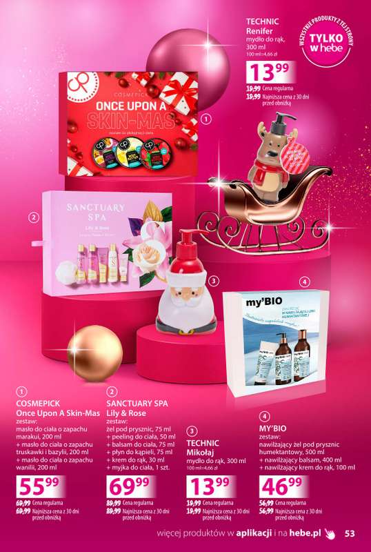 Hebe - gazetka promocyjna Katalog prezentów od środy 03.12 do środy 24.12 - strona 53
