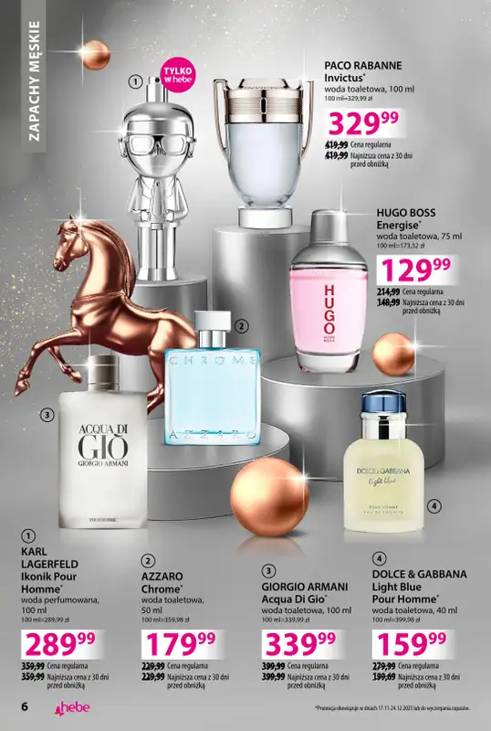 Hebe - gazetka promocyjna Katalog prezentów od środy 03.12 do środy 24.12 - strona 6
