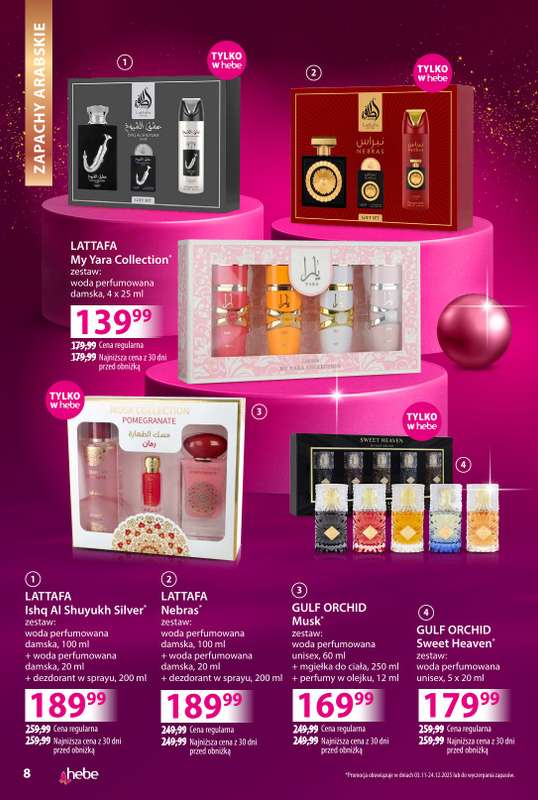 Hebe - gazetka promocyjna Katalog prezentów od środy 03.12 do środy 24.12 - strona 8