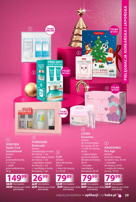 Hebe - gazetka promocyjna Katalog prezentów od środy 03.12 do środy 24.12 - strona 29