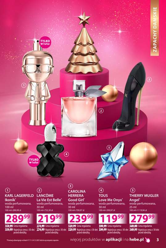 Hebe - gazetka promocyjna Katalog prezentów od środy 03.12 do środy 24.12 - strona 3