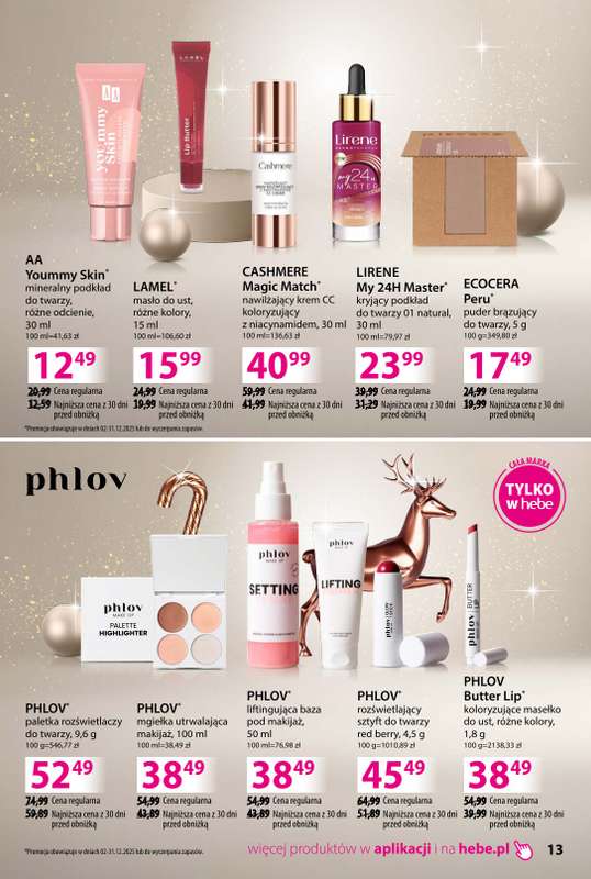 Hebe - gazetka promocyjna Katalog prezentów od środy 03.12 do środy 24.12 - strona 13