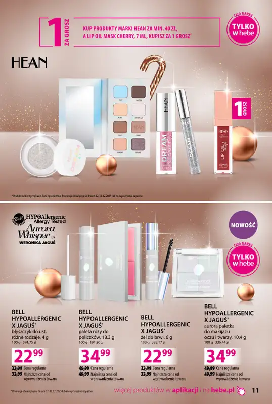 Hebe - gazetka promocyjna Katalog prezentów od środy 03.12 do środy 24.12 - strona 11