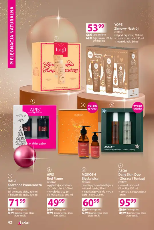 Hebe - gazetka promocyjna Katalog prezentów od środy 03.12 do środy 24.12 - strona 42