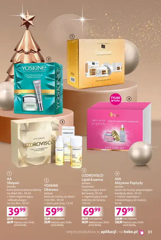 Hebe - gazetka promocyjna Katalog prezentów od środy 03.12 do środy 24.12 - strona 31