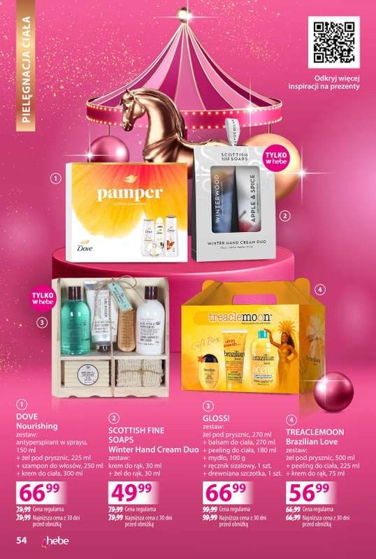 Hebe - gazetka promocyjna Katalog prezentów od środy 03.12 do środy 24.12 - strona 54