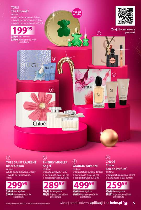 Hebe - gazetka promocyjna Katalog prezentów od środy 03.12 do środy 24.12 - strona 5