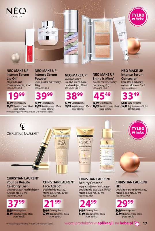 Hebe - gazetka promocyjna Katalog prezentów od środy 03.12 do środy 24.12 - strona 17