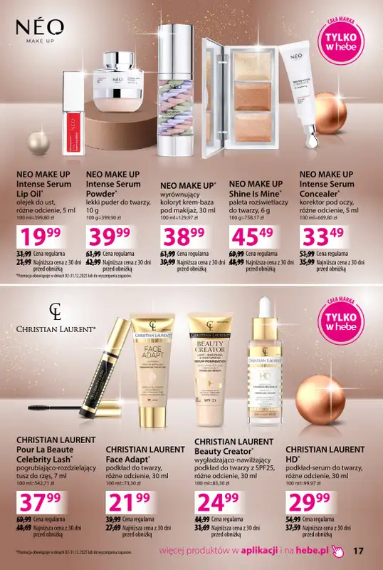 Hebe - gazetka promocyjna Katalog prezentów od środy 03.12 do środy 24.12 - strona 17