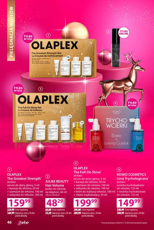Hebe - gazetka promocyjna Katalog prezentów od środy 03.12 do środy 24.12 - strona 46