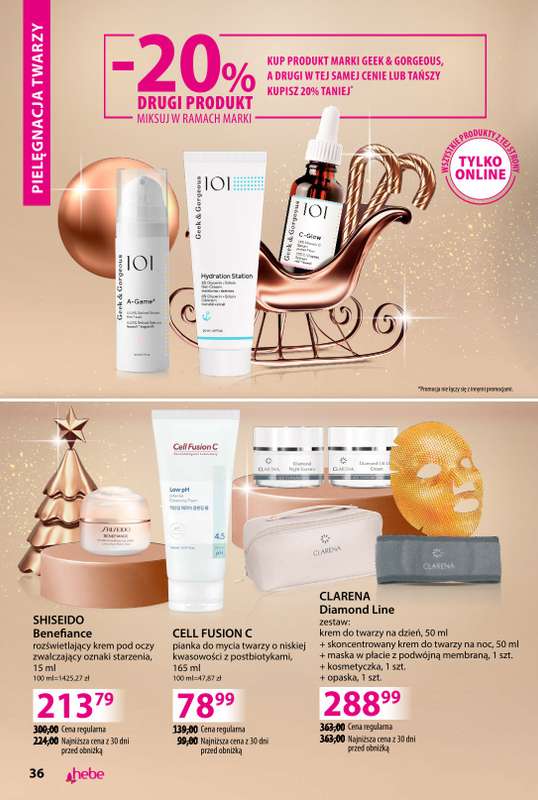 Hebe - gazetka promocyjna Katalog prezentów od środy 03.12 do środy 24.12 - strona 36
